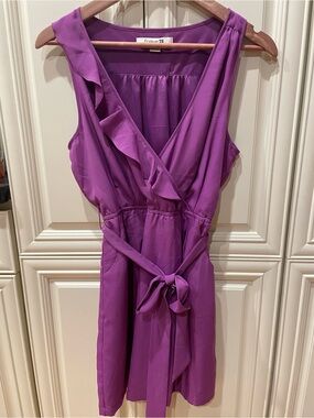 Forever 21 Violet Ruffle Wrap Dress